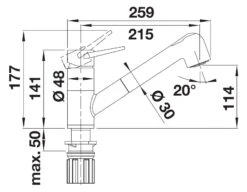 Blanco Wega S - Mitigeur D'évier Avec Douchette Extractible, Café / Chrome 526424 9 Blanco Wega S - Mitigeur D'évier Avec Douchette Extractible, Café / Chrome 526424 -Cuisine Articles Magasin d60c24c6c7d6b1b0b122467f 1