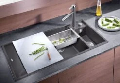 Blanco Axia III 6 - Évier En Silgranit 1000x510 Mm, Avec Commande De Vidage Et Accessoires, Noir 525848 -Cuisine Articles Magasin d872acc5b178ae4b40a1d950