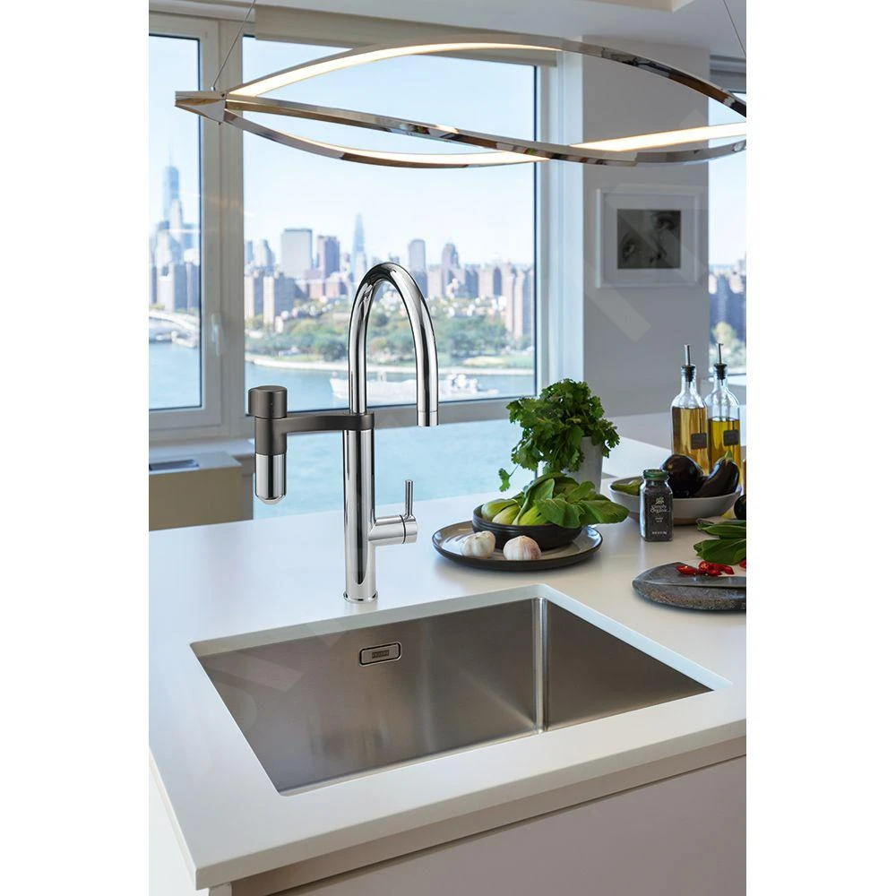 Franke Mitigeurs Filtrants - Vital Tap Mitigeur D’évier Avec Filtration D’eau Intégrée, Chrome/gun Metal 120.0621.229 6 Franke Mitigeurs Filtrants - Vital Tap Mitigeur D’évier Avec Filtration D’eau Intégrée, Chrome/gun Metal 120.0621.229 – Image 4