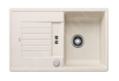 Blanco Zia 45 - Évier En Silgranit, 780x500 Mm, Avec Commande De Vidage, Blanc Doux 527199