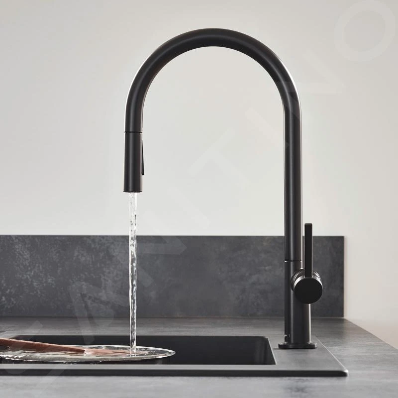 Hansgrohe M54 - Mitigeur D’évier Talis Avec Douchette Extractible, Noir Mat 72800670 5 Hansgrohe M54 - Mitigeur D’évier Talis Avec Douchette Extractible, Noir Mat 72800670 – Image 3