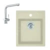 Franke Colonnes - Ensemble De Cuisine T50, évier En Tectonite SID 610-40 Et Mitigeur Samoa, Beige / Chrome 143.0675.707 -Cuisine Articles Magasin de0017e194c82dec3c265ece
