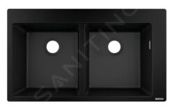 Hansgrohe Éviers - Evier Encastré Granit S510-F770, Graphite Noir 43316170