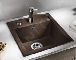 Blanco Dalago 45 - Évier En Silgranit, 465x510 Mm, Avec Commande Du Vidage, Café 517165 8 Blanco Dalago 45 - Évier En Silgranit, 465x510 Mm, Avec Commande Du Vidage, Café 517165 -Cuisine Articles Magasin e0a66fb6469206f3e541383e