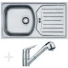 Franke Colonnes - Set De Cuisine N10, évier En Inox ETN 614 N ETHOS + Robinet FC 9547.031, Chrome 101.0684.389 -Cuisine Articles Magasin e1ce3e7def42536150872e3c