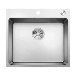 Blanco Andano 500 - Évier 540x500 Mm Avec Commande Excentrique PushControl, Inox 525245
