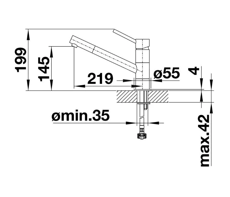 Blanco Kano - Robinetterie D’évier, Café/chrome 525033 4 Blanco Kano - Robinetterie D’évier, Café/chrome 525033 – Image 2