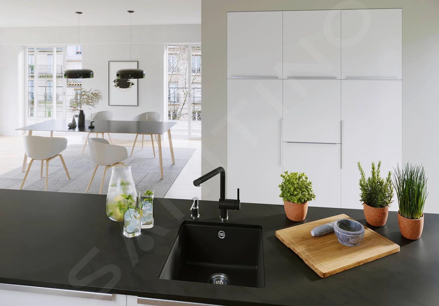 Blanco Rotan 400 - Évier En Silgranit, 430x460 Mm, Anthracite 521332 5 Blanco Rotan 400 - Évier En Silgranit, 430x460 Mm, Anthracite 521332 – Image 3