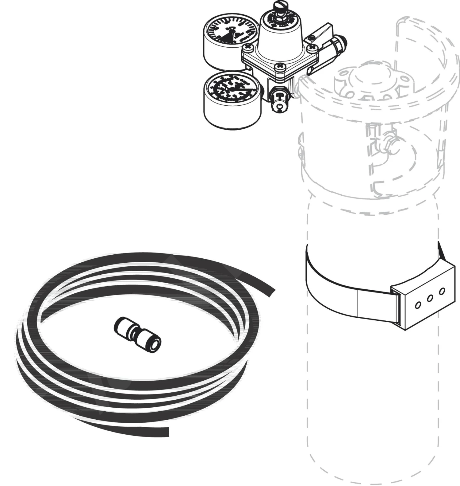Hansgrohe Aqittura M91 - Kit D'extension Pour Bouteille De CO2 De 2 Kg 76819000 4 Hansgrohe Aqittura M91 - Kit D'extension Pour Bouteille De CO2 De 2 Kg 76819000 – Image 2