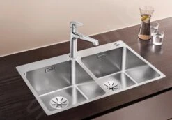 Blanco Andano 340/340 - Évier 745x500 Mm Avec Commande Excentrique PushControl, Inox 525248 -Cuisine Articles Magasin e3a844f39d2b55295023d3e7