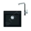 Franke Colonnes - Ensemble G247, évier En Fragranit MRG 610-52 RTL Et Mitigeur FN 7394.031, Noir Mat / Chrome 114.0675.633 -Cuisine Articles Magasin e7577bd1de75c41b2cbdbbe6 1