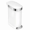 Simplehuman Poubelles - Poubelle 45 L Slim, Blanc CW2069 1 Simplehuman Poubelles - Poubelle 45 L Slim, Blanc CW2069 -Cuisine Articles Magasin e845d9642fbdd41aff1b9a2b