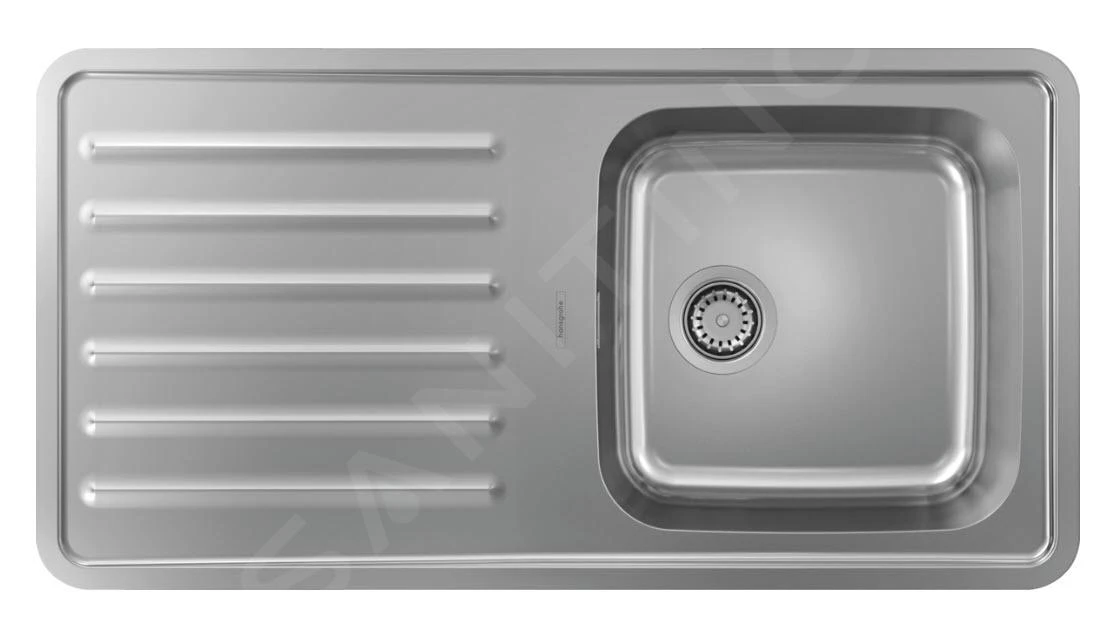 Hansgrohe Éviers - Évier Encastré S4111-F400 Avec égouttoir, Inox 43341800 3 Hansgrohe Éviers - Évier Encastré S4111-F400 Avec égouttoir, Inox 43341800