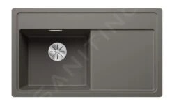 Blanco Zenar 45 - Évier En Silgranit, 848x498 Mm, Avec Commande De Vidage, InFino, Gris 527362