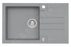 Alveus Rock - Évier En Granit 780x480 Mm, Avec Commande De Vidage, Concrete 1122745