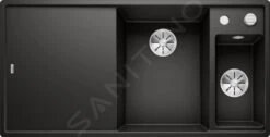 Blanco Axia III 6 - Évier En Silgranit 1000x510 Mm, Avec Commande De Vidage Et Accessoires, Noir 525851