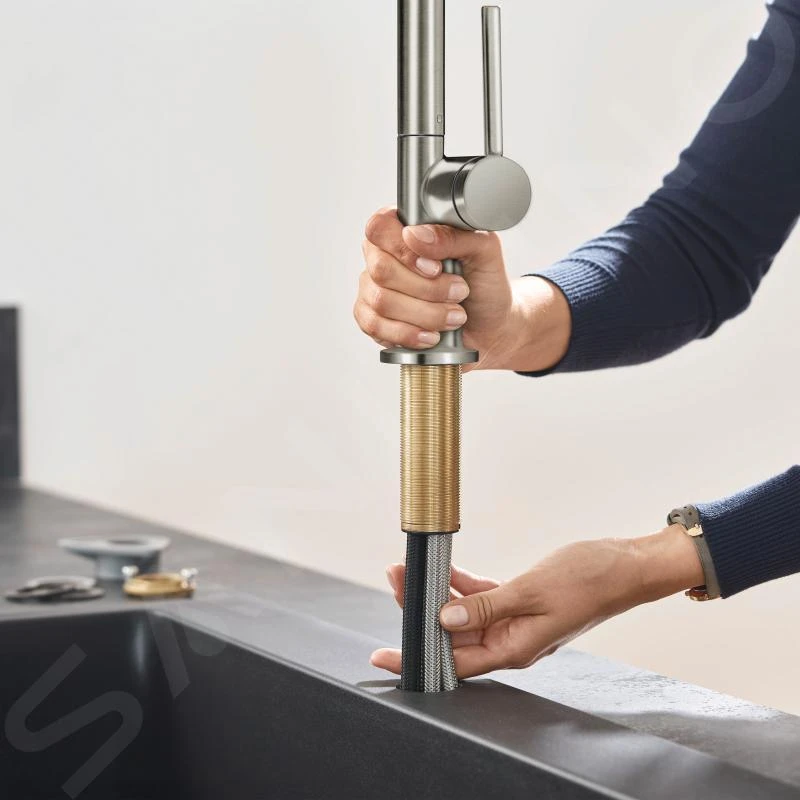 Hansgrohe M54 - Mitigeur D'évier Talis Avec Bec Extractible, SBox, Simili Inox 72803800 6 Hansgrohe M54 - Mitigeur D'évier Talis Avec Bec Extractible, SBox, Simili Inox 72803800 – Image 4