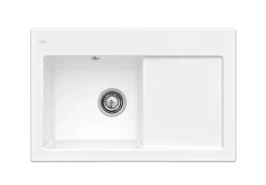 Villeroy & Boch Subway 45 - Évier En Céramique 78x51 Cm, CeramicPlus, Blanc Alpin 677201R1 3 Villeroy & Boch Subway 45 - Évier En Céramique 78x51 Cm, CeramicPlus, Blanc Alpin 677201R1