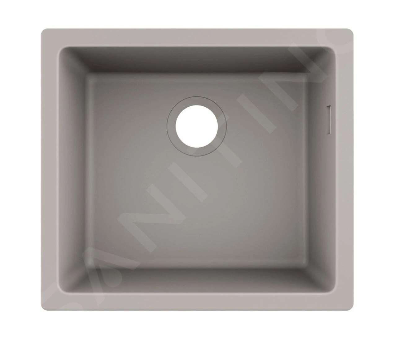 Hansgrohe Éviers - Evier Encastré Granit S510-U450, Béton Gris 43431380 3 Hansgrohe Éviers - Evier Encastré Granit S510-U450, Béton Gris 43431380