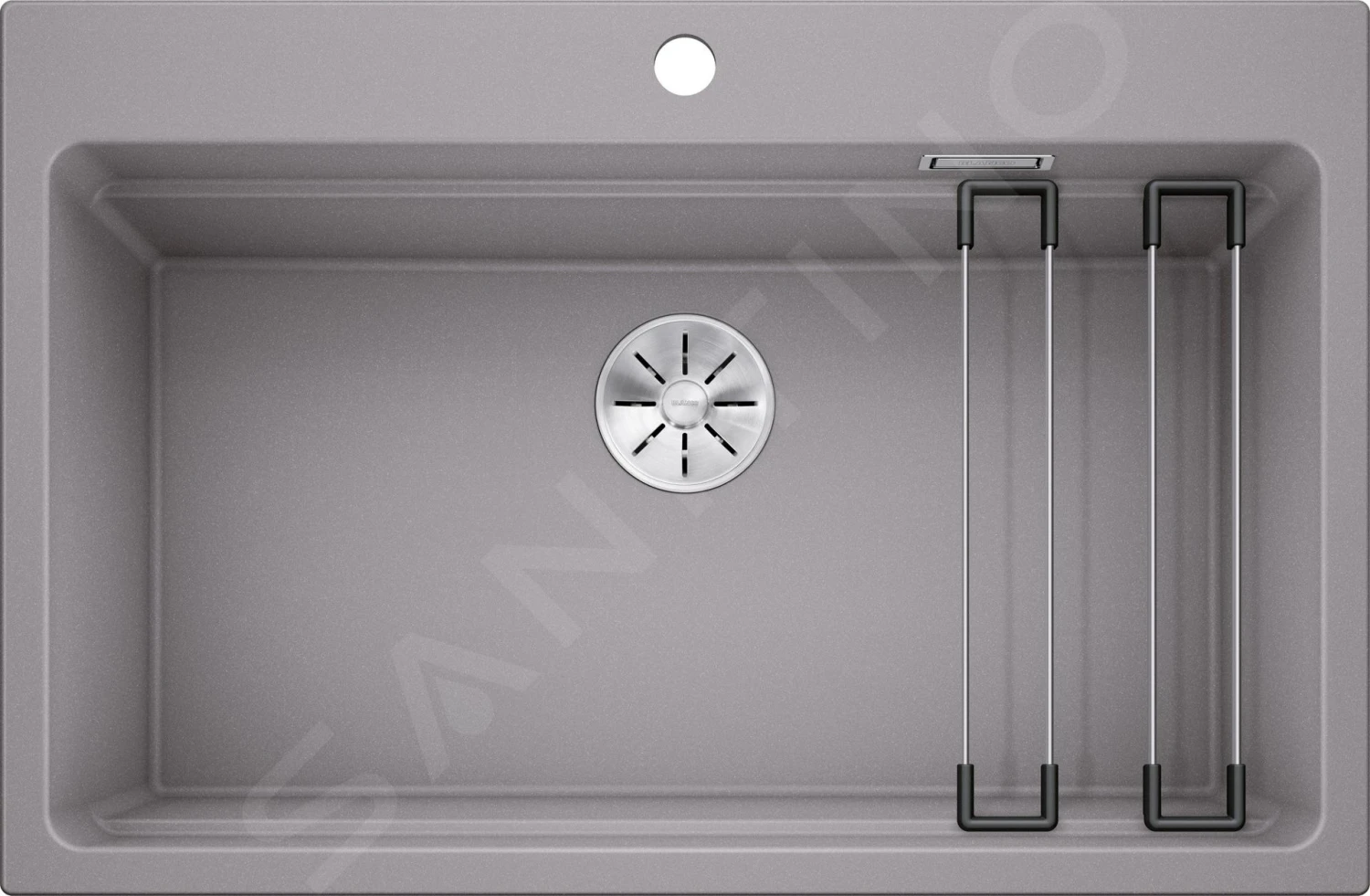 Blanco Etagon 8 - Évier En Silgranite, 780x510 Mm, Avec Rails, InFino, Aluminium 525179 3 Blanco Etagon 8 - Évier En Silgranite, 780x510 Mm, Avec Rails, InFino, Aluminium 525179