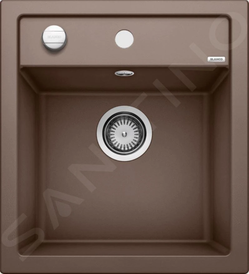 Blanco Dalago 45 - Évier En Silgranit, 465x510 Mm, Avec Commande Du Vidage, Café 517165 3 Blanco Dalago 45 - Évier En Silgranit, 465x510 Mm, Avec Commande Du Vidage, Café 517165