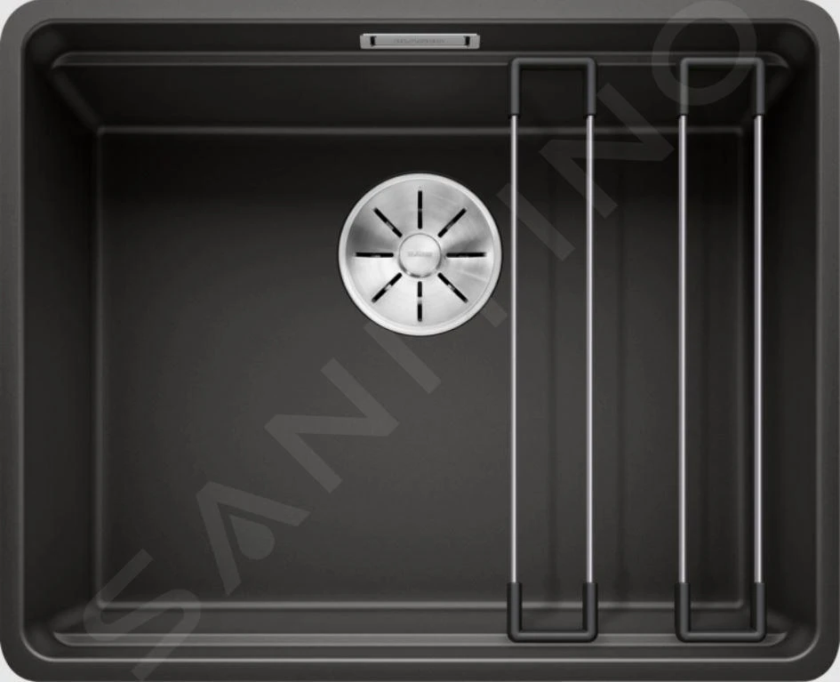 Blanco Etagon 500 - Évier En Silgranit, 527x427 Mm, Avec Rails, Noir 526349 3 Blanco Etagon 500 - Évier En Silgranit, 527x427 Mm, Avec Rails, Noir 526349