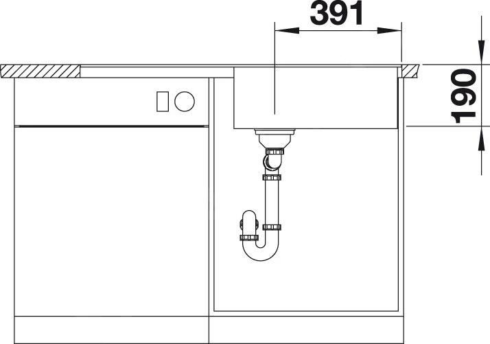 Blanco Metra XL 6 - Évier En Silgranit, 990x490 Mm, Avec Commande De Vidage, Noir 525933 5 Blanco Metra XL 6 - Évier En Silgranit, 990x490 Mm, Avec Commande De Vidage, Noir 525933 – Image 3