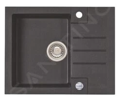 Alveus Rock - Évier En Granit 595x475 Mm, Avec Commande De Vidage, Twilight 1107848