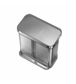 Simplehuman Poubelles - Poubelle De Tri Sélectif, Poche Pour Sacs, 58 L, Inox Brossé CW2025 -Cuisine Articles Magasin f60c0814b6e8c68703181411