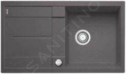 Blanco Metra 5 - Évier En Silgranit, 860x500 Mm, Avec Commande De Vidage, Gris Rocher 518871
