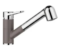 Blanco Wega S - Mitigeur D&apos;évier Avec Douchette Extractible, Gris/chrome 526983