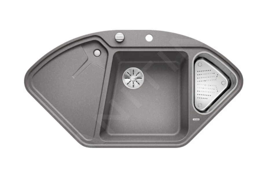 Blanco Delta II - Évier En Silgranite, 1042x560 Mm, Avec Accessoires, InFino, Aluminium 523672 3 Blanco Delta II - Évier En Silgranite, 1042x560 Mm, Avec Accessoires, InFino, Aluminium 523672