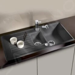 Blanco Zia 6 - Évier En Silgranite, 1000x500 Mm, Avec Commande De Vidage, Anthracite 514740 -Cuisine Articles Magasin fabb2a84434d5bba13ce1f8d